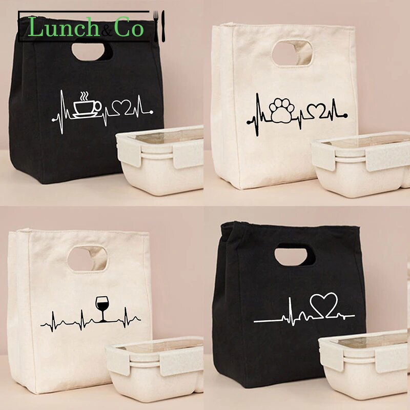 Bag Isotherme Noir Chien | Lunch&Co