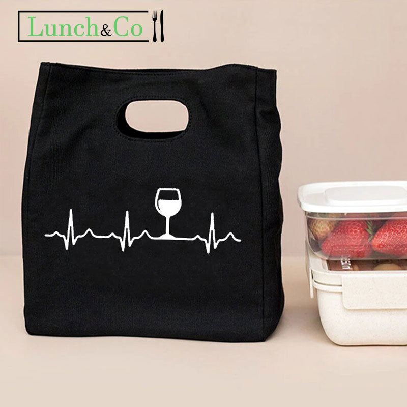 Bag Isotherme Noir Vin | Lunch&Co
