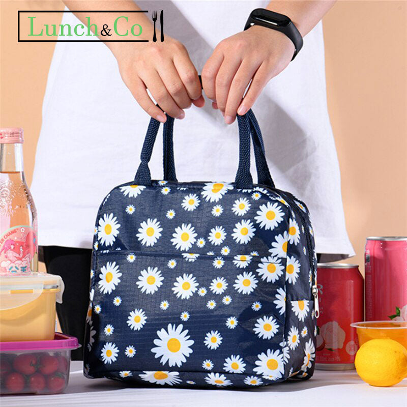 Lunch Bag Fleurs Marine | Lunch&Co