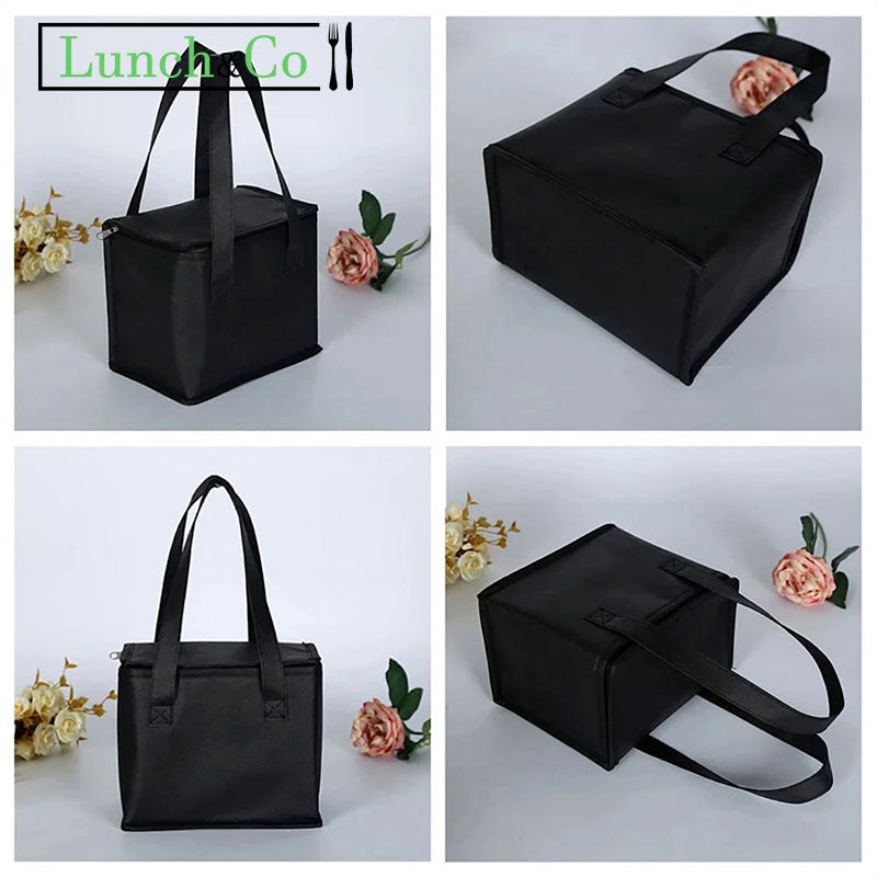 Lunch Bag Kraft Noir Large | Lunch&Co