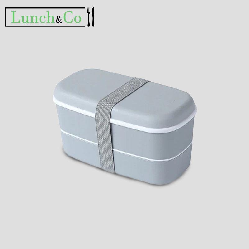 Lunch Box Bento Isotherme Grise Style Japonais | Lunch&Co