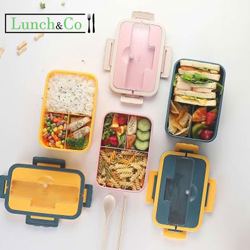 Lunch Box Compartimentée Bleue | Lunch&Co
