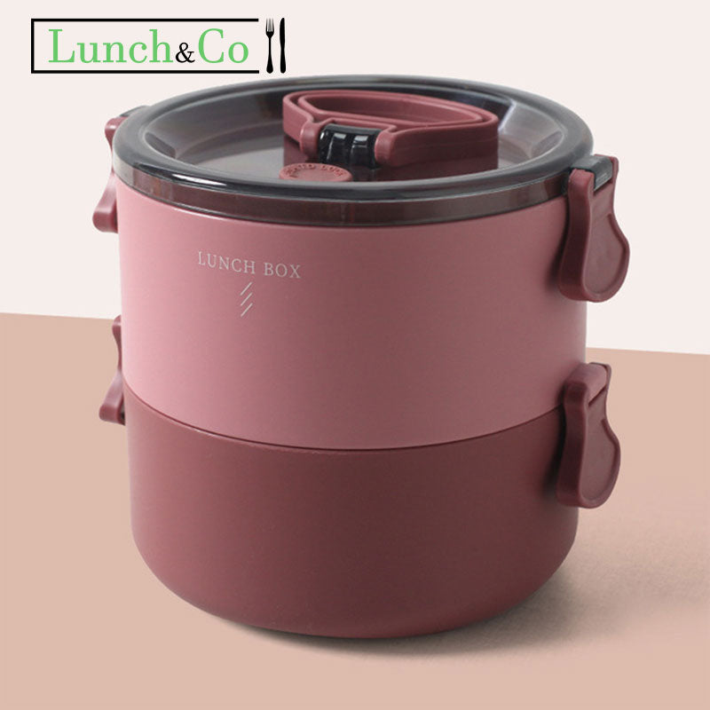 Lunch Box Isotherme Rouge 2 Etages | Lunch&Co