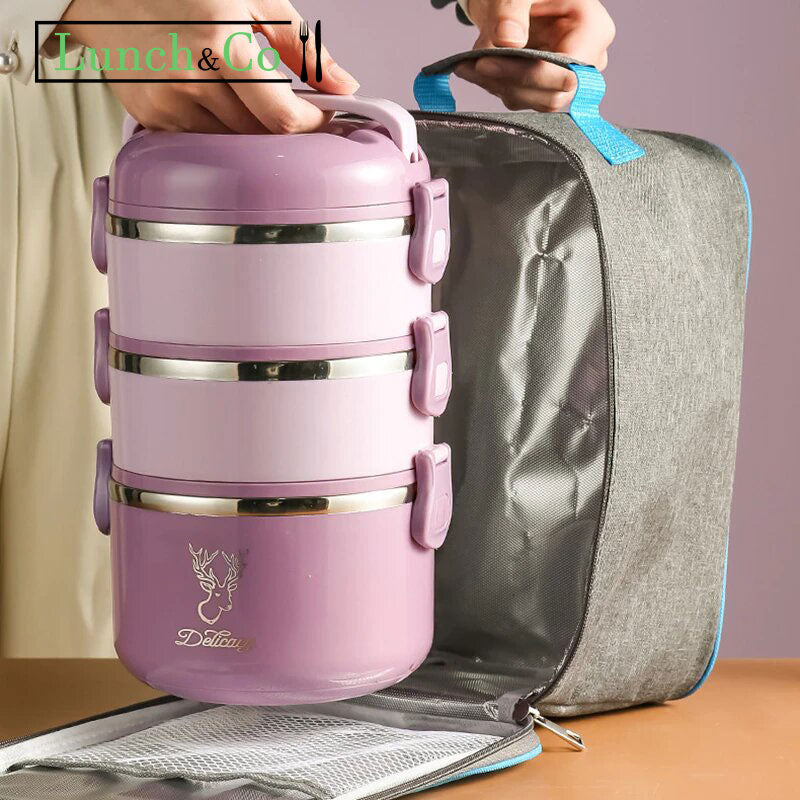 Lunch Box Japonaise Rose 1 Etage | Lunch&Co