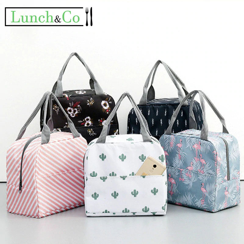 Petit Sac Isotherme à Fleurs | Lunch&Co