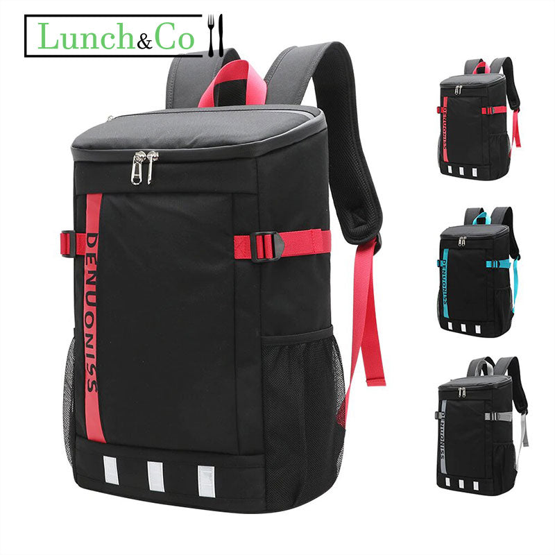 Sac à Dos Isotherme Bleu et Noir | Lunch&Co
