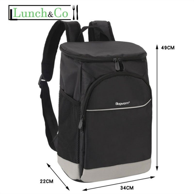 Sac à Dos Isotherme Noir L | Lunch&Co