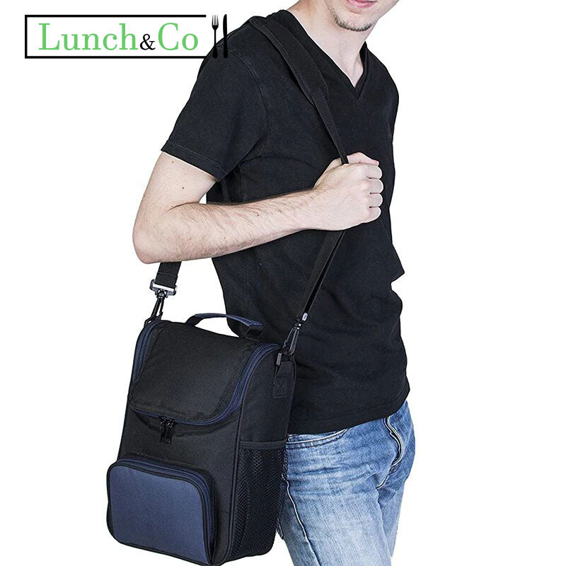 Sac Isotherme "Auchan" Noir | Lunch&Co