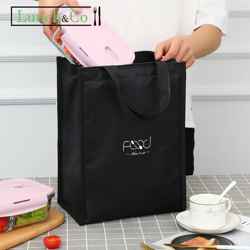 Sac Isotherme Pique Nique Noir S | Lunch&Co