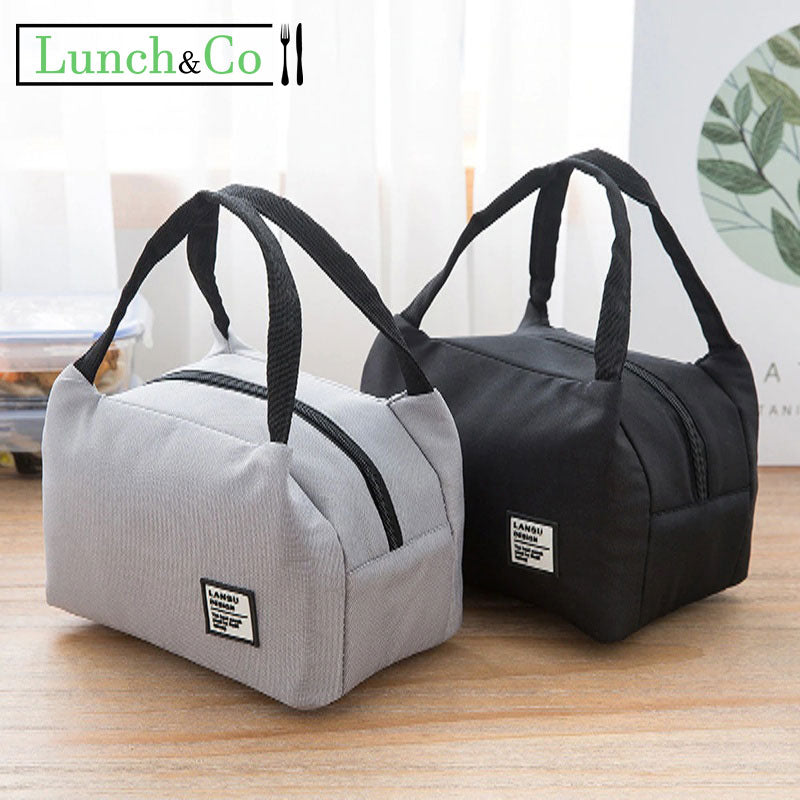 Sac Lunch Isotherme Noir | Lunch&Co
