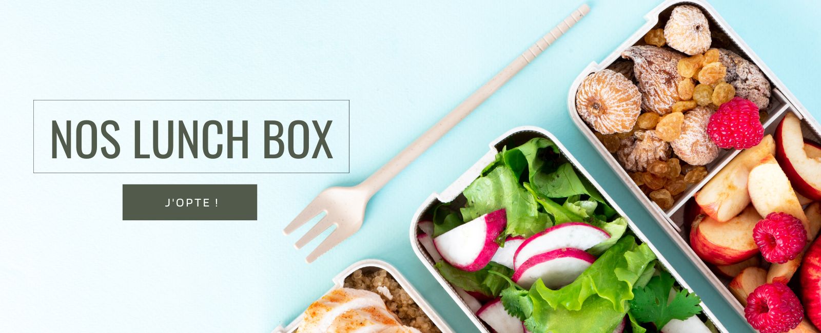 Ensemble Lunch box Bento 2 en 1 blanc avec couverts : Chez