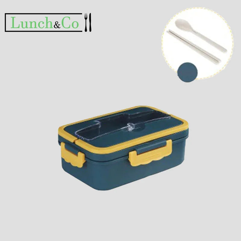 Lunch Box Compartimentée Bleue | Lunch&Co
