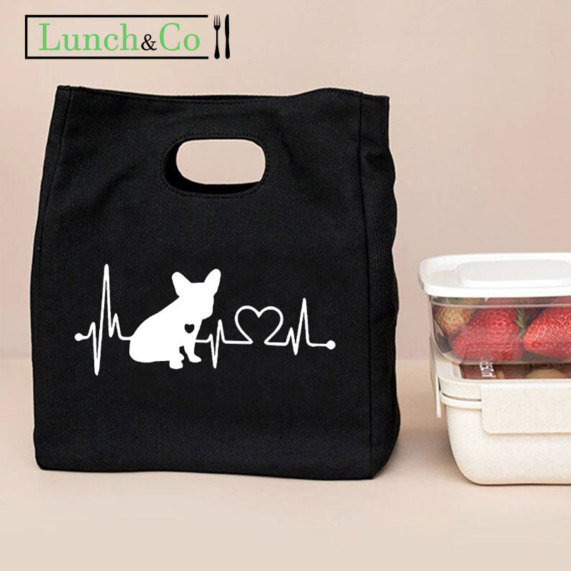 Bag Isotherme Noir Chien | Lunch&Co