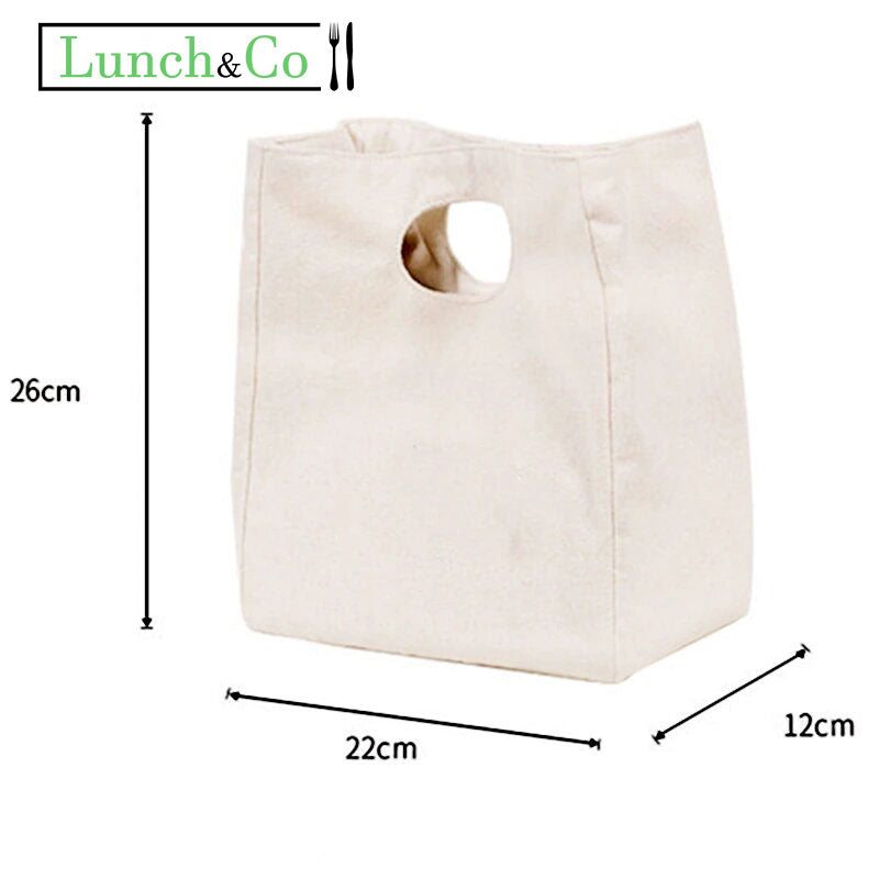 Bag Isotherme Noir Coeur | Lunch&Co
