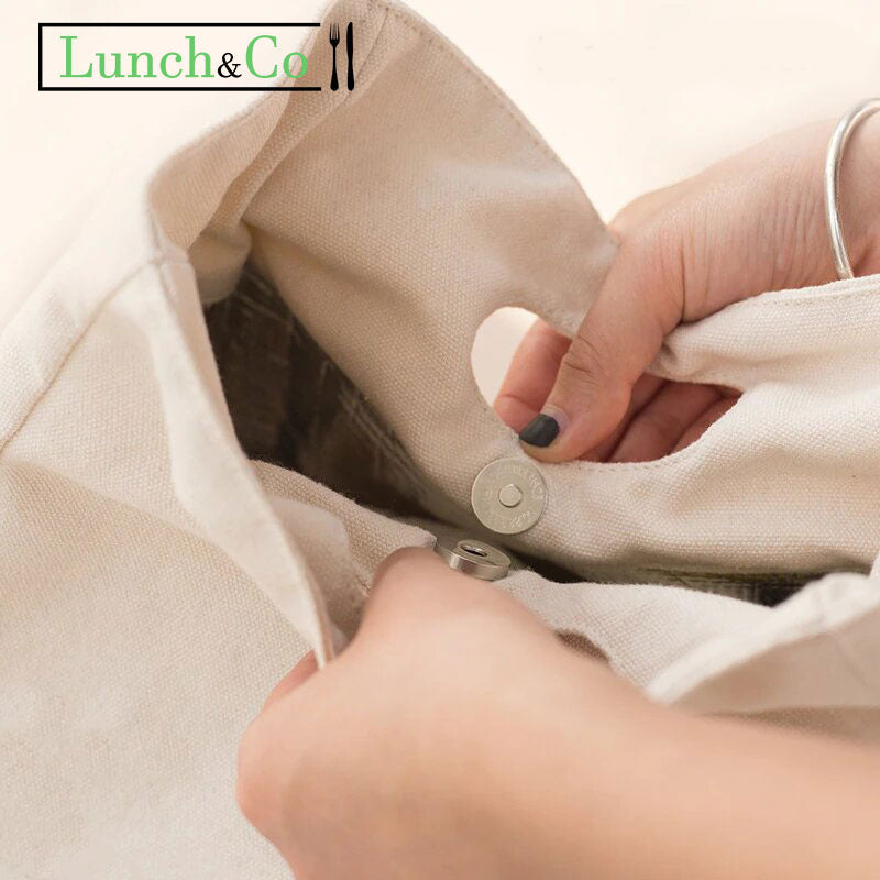 Bag Isotherme Noir Coeur | Lunch&Co