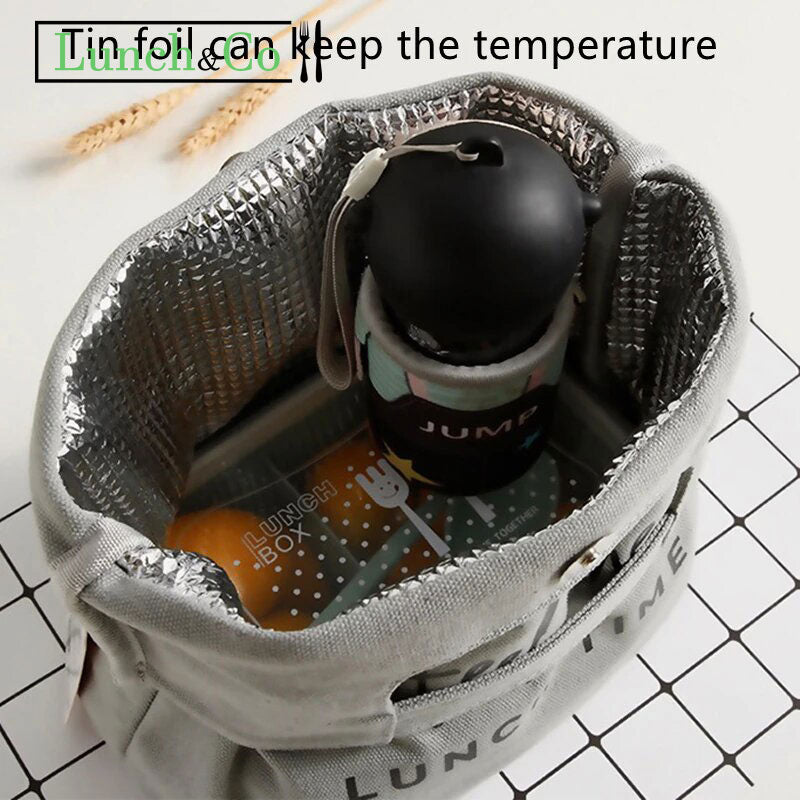 Bag Isotherme Noir Coeur | Lunch&Co