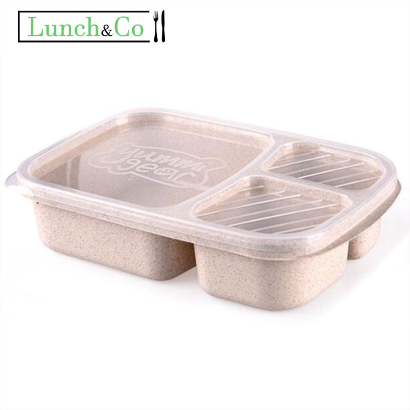 Bento Box Blanche 3 Compartiments | Lunch&Co