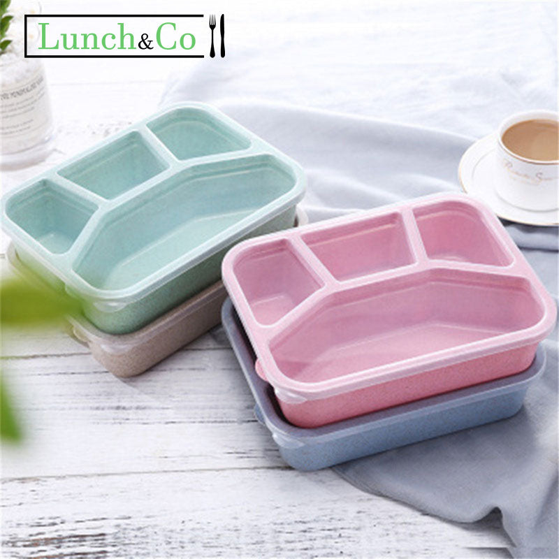 Bento Box Bleue 3 Compartiments | Lunch&Co
