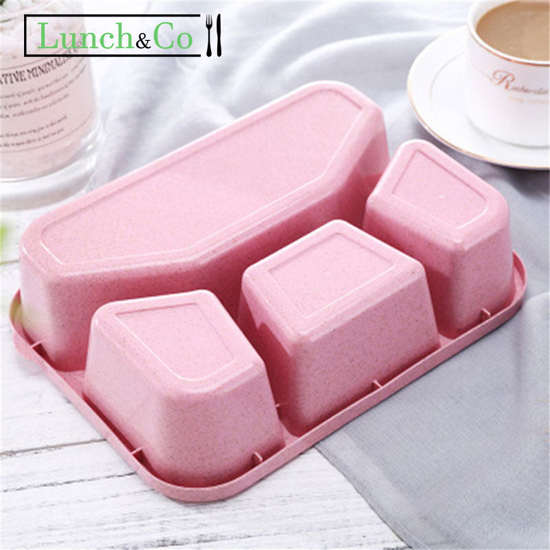 Bento Box Rose 4 Compartiments | Lunch&Co
