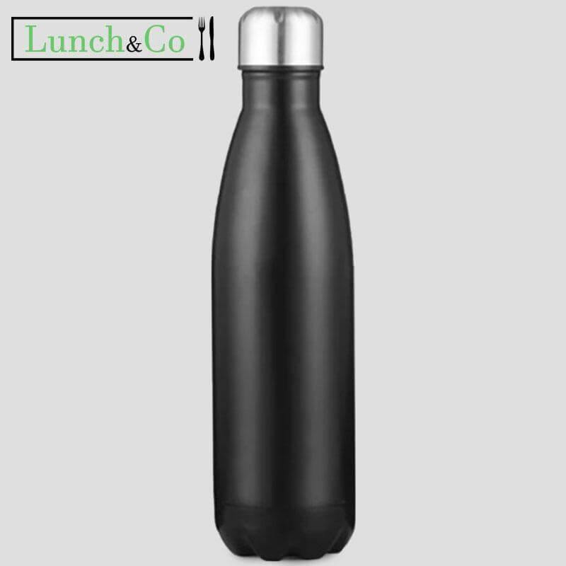 Bouteille Isotherme 350mL Noire | Lunch&Co