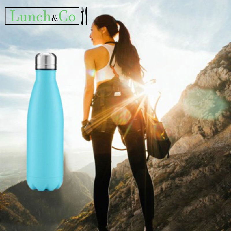 Bouteille Isotherme 500mL Bleu Ciel | Lunch&Co