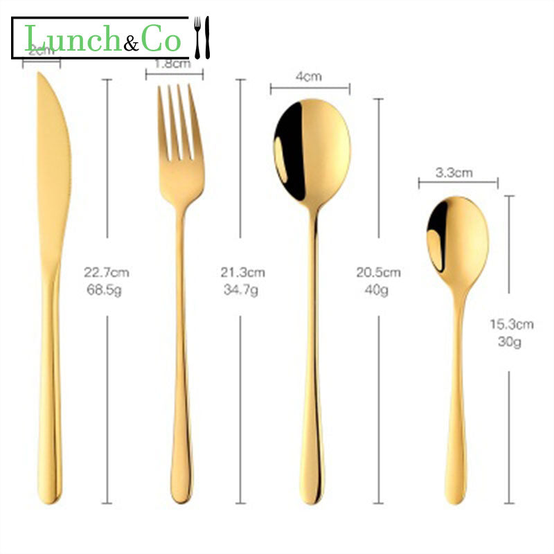 Couverts de Table Argent 6 Pièces | Lunch&Co