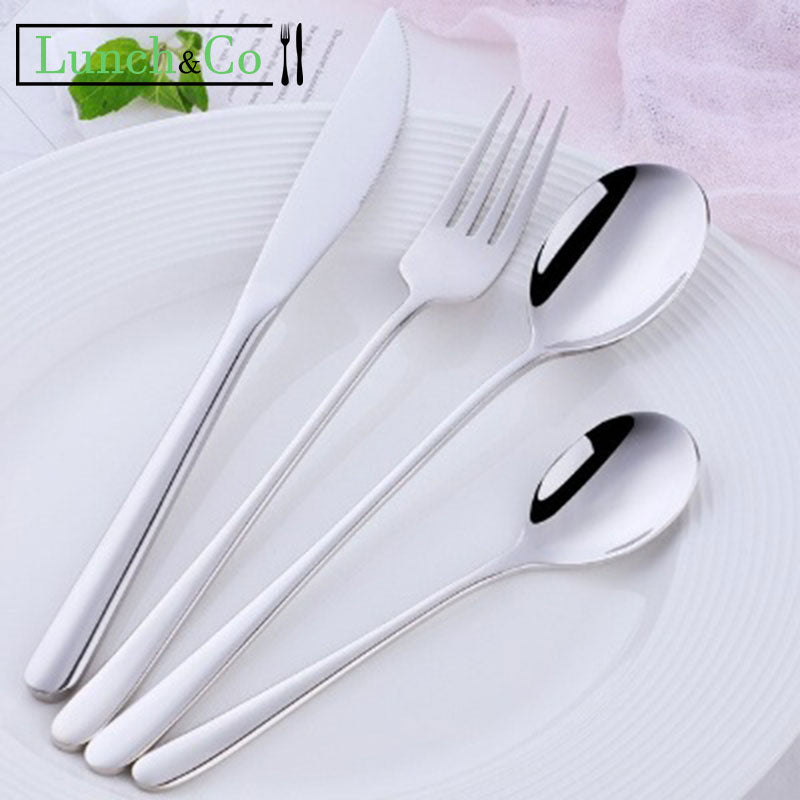 Couverts de Table Argent 6 Pièces | Lunch&Co