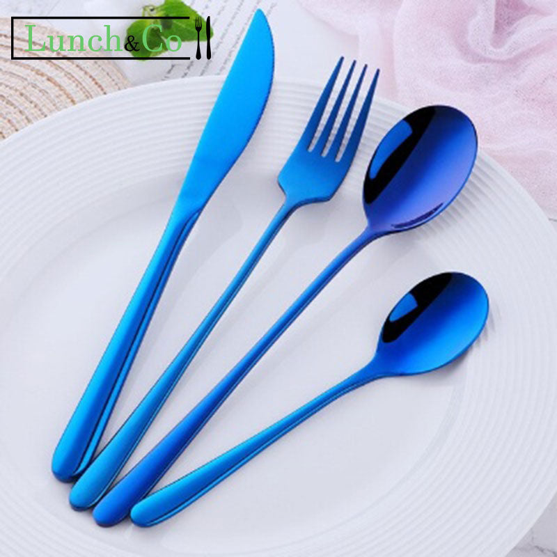 Couverts de Table Bleu 6 Pièces | Lunch&Co