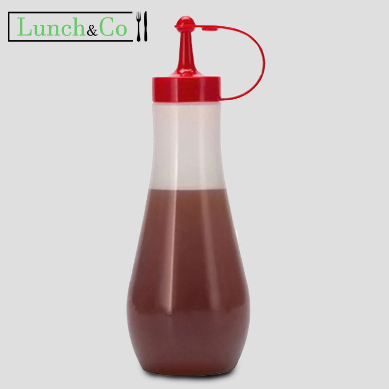 Flacon verseur souple rouge pour sauce ketchup. - Matfer-Bourgeat