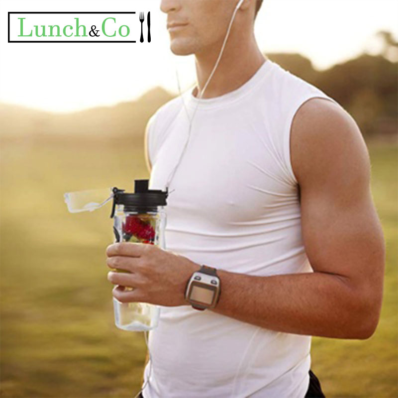 Gourde Infuseur 1L Rose | Lunch&Co