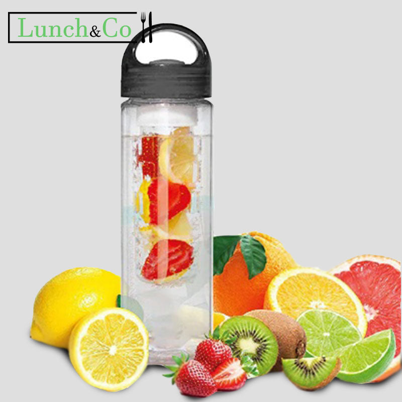 Gourde Infuseur pour Fruits Noir | Lunch&Co