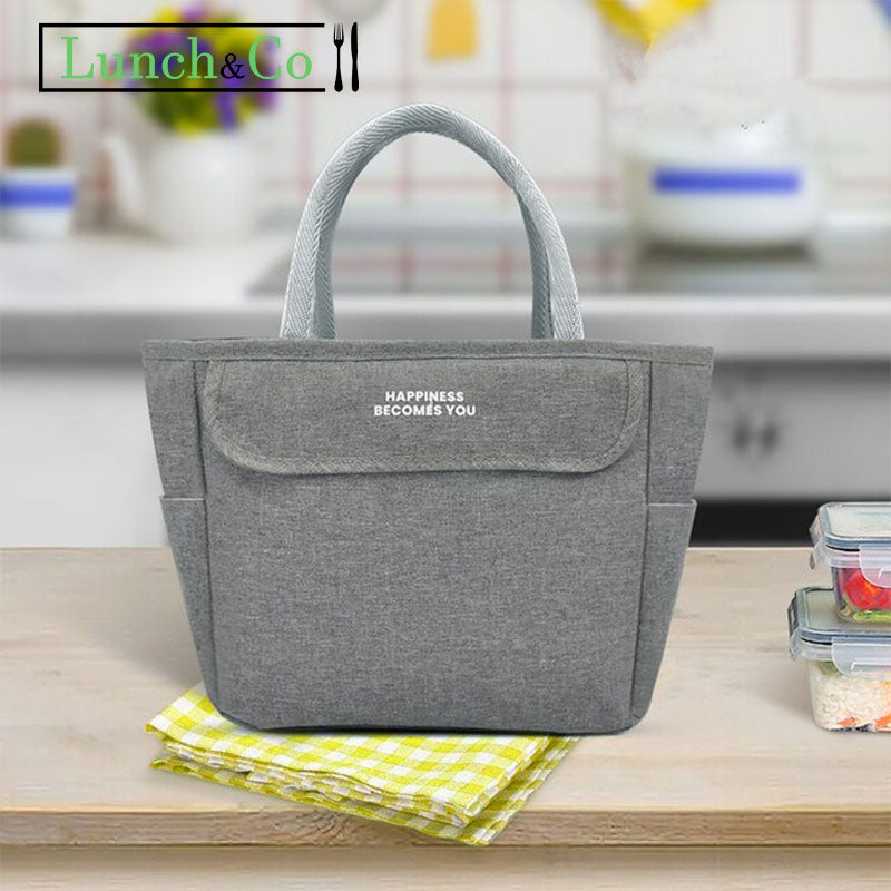 Lunch Bag Adulte Gris Petit | Lunch&Co