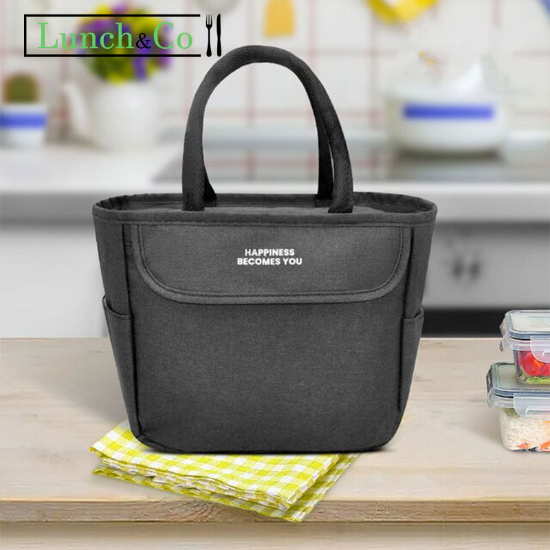 Lunch Bag Adulte Noir Petit | Lunch&Co