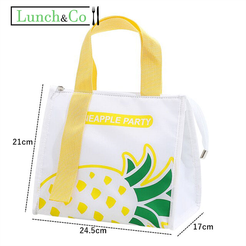 Lunch Bag Ananas Blanc | Lunch&Co