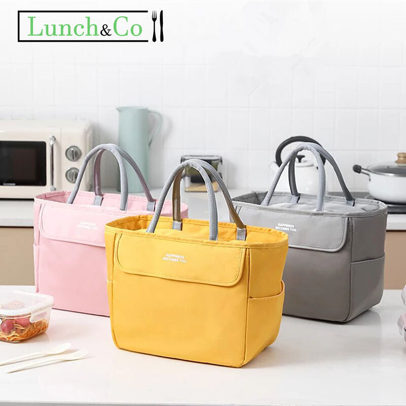 Lunch Bag Fait Main Bleu Large | Lunch&Co