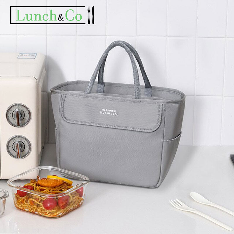 Lunch Bag Fait Main Gris Petit | Lunch&Co