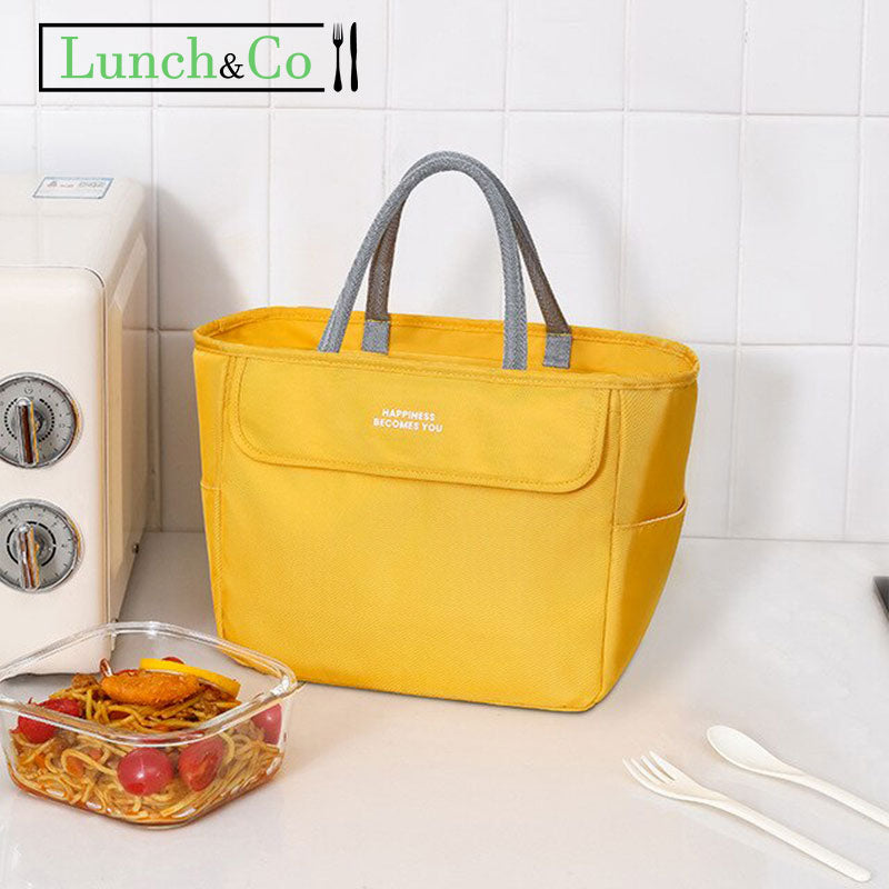 Lunch Bag Fait Main Jaune Petit | Lunch&Co