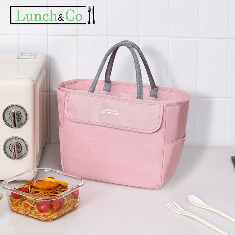 Lunch Bag Fait Main Rose Petit | Lunch&Co