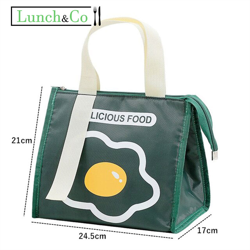 Lunch Bag Fleur Vert 3 | Lunch&Co
