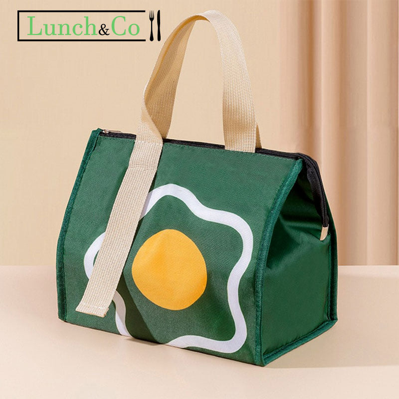 Lunch Bag Fleur Vert | Lunch&Co