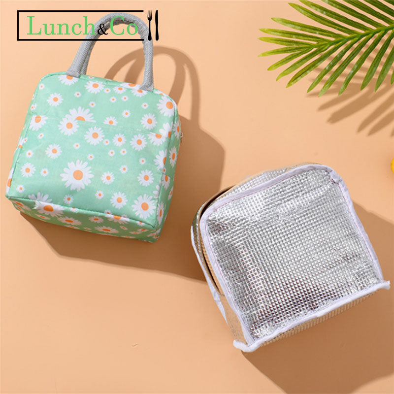 Lunch Bag Fleurs Bleu | Lunch&Co