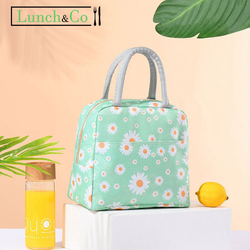 Lunch Bag Fleurs Bleu | Lunch&Co