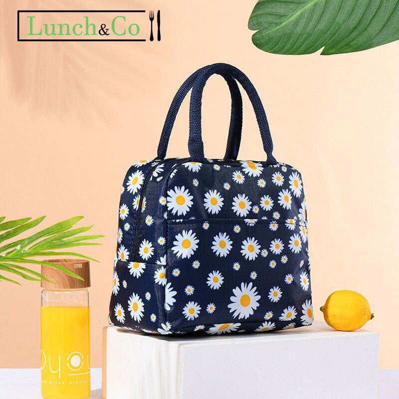 Lunch Bag Fleurs Marine | Lunch&Co
