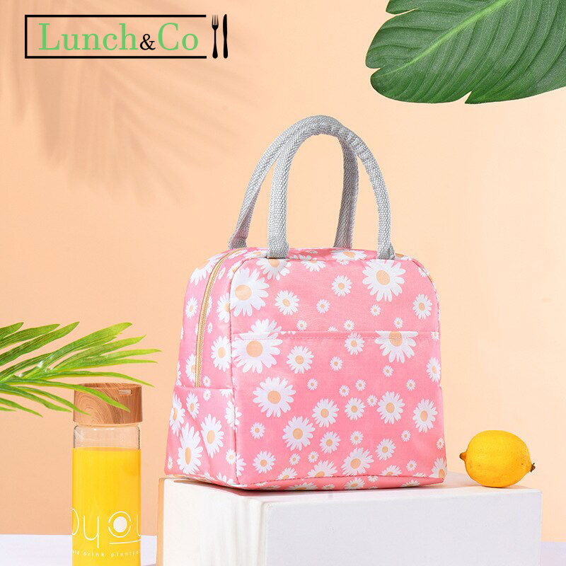 Lunch Bag Fleurs Rose | Lunch&Co