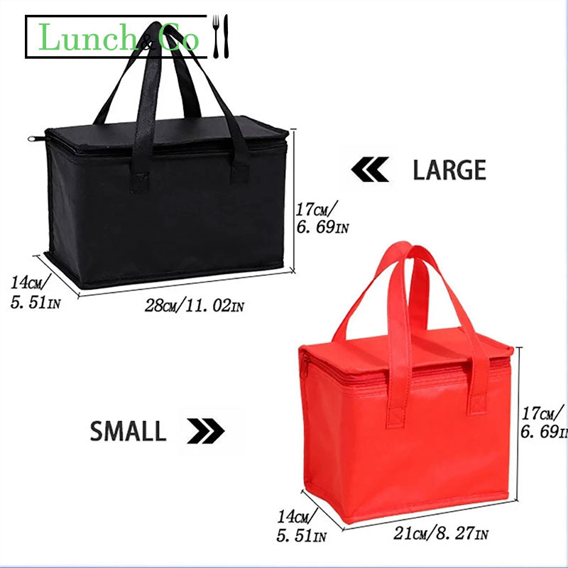 Lunch Bag Kraft Noir Large | Lunch&Co