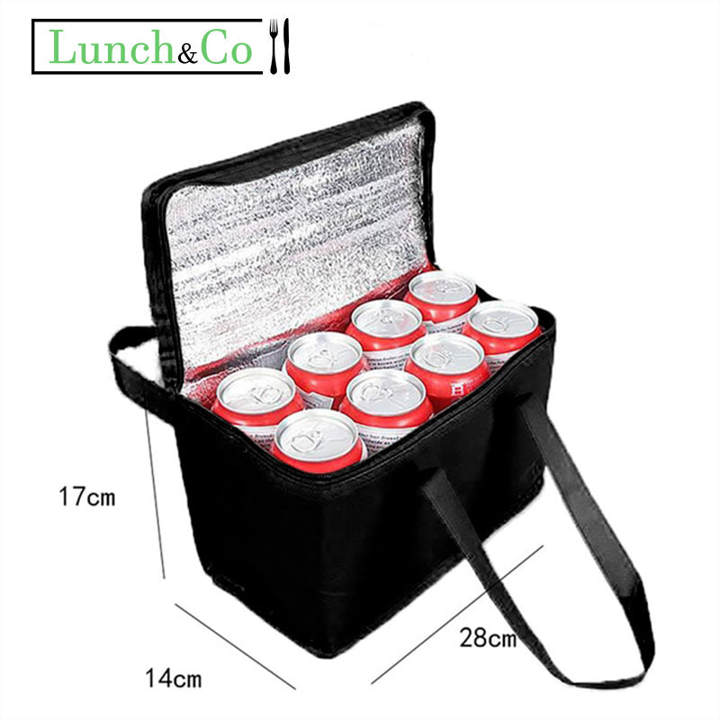 Lunch Bag Kraft Noir Large | Lunch&Co