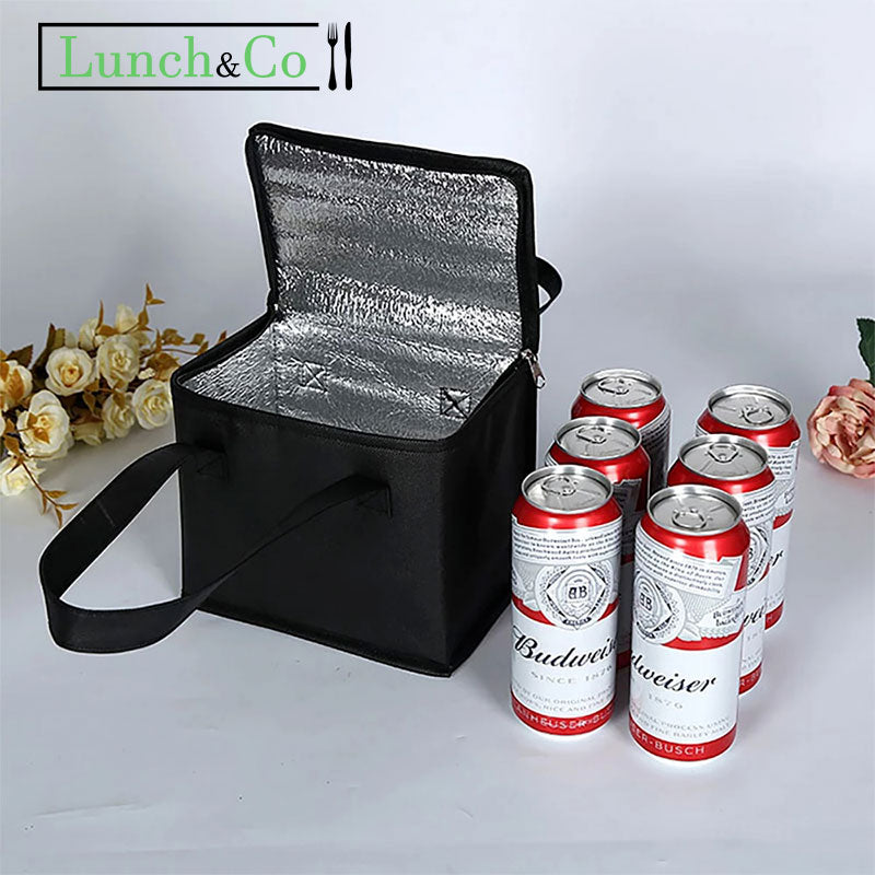 Lunch Bag Kraft Noir Petit | Lunch&Co