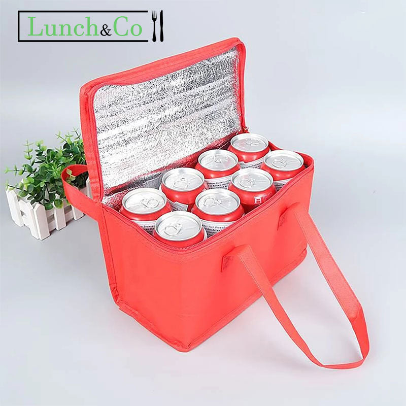 Lunch Bag Kraft Rouge Large | Lunch&Co