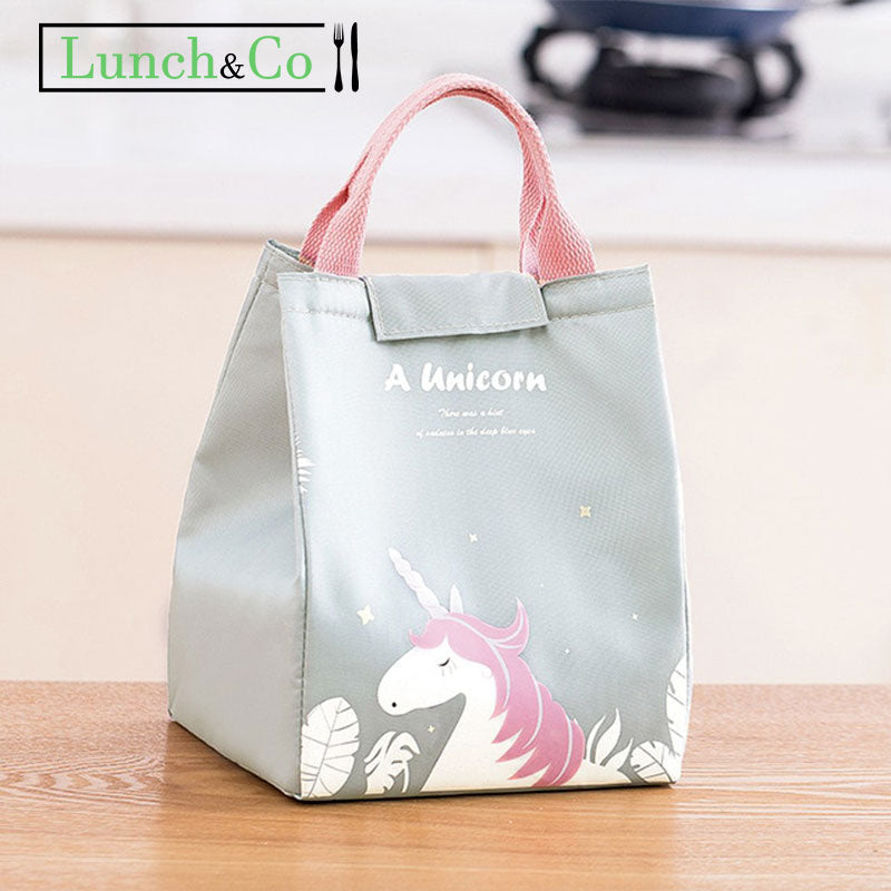Lunch Bag Licorne Gris | Lunch&Co
