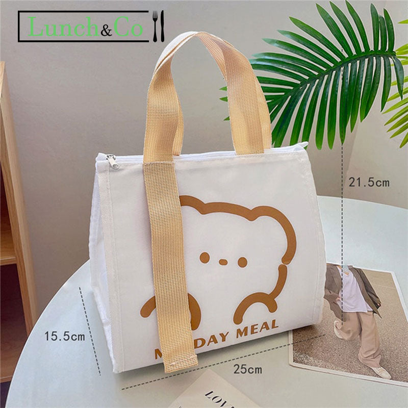Lunch Bag Ours Blanc 3 | Lunch&Co